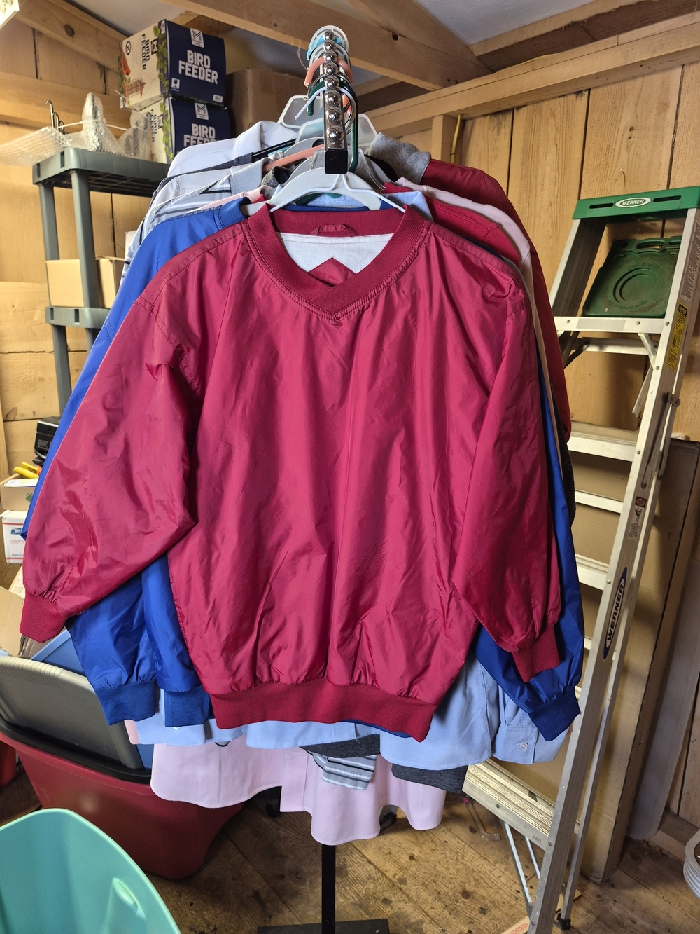 Port and Company Kids V-Neck Pullover in Bright Magenta Bin 62